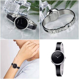 Calvin Klein Seduce Black Dial Two Tone Steel Strap Watch for Women - K4E2N111 Authentic Buy Shop Now