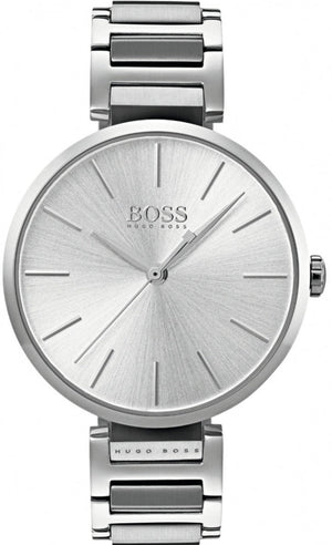 Hugo Boss Allusion Quartz Silver Dial Silver Steel Strap Watch For Women - 1502414 Authentic Buy Shop Now
