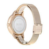 Hugo Boss Symphony Grey Dial Gold Mesh Bracelet Watch for Women - 1502424 Authentic Buy Shop Now