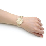 Hugo Boss Signature Gold Dial Gold Steel Strap Watch for Women - 1502541 Authentic Buy Shop Now