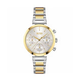 Hugo Boss Flawless Silver Dial Two Tone Steel Strap Watch for Women - 1502550 Authentic Buy Shop Now