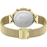 Hugo Boss Flawless White Dial Gold Mesh Bracelet Watch for Women - 1502552 Authentic Buy Shop Now