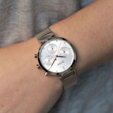 Hugo Boss Flawless White Dial Gold Mesh Bracelet Watch for Women - 1502553 Authentic Buy Shop Now