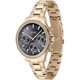 Hugo Boss Hera Blue Dial Gold Steel Strap Watch for Women - 1502566 Authentic Buy Shop Now