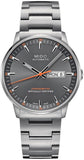 Mido Commander II Automatic Chronometer Grey Dial Silver Steel Strap Watch For Men - M021.431.11.061.01 Authentic Buy Shop Now