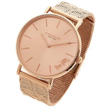 Coach Perry Rose Gold Dial Rose Gold Mesh Bracelet Watch for Women - 14503343 Authentic Buy Shop Now