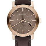 Burberry The City Grey Dial Brown Leather Strap Unisex Watch - BU9755 Authentic Buy Shop Now