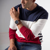 Tommy Hilfiger Decker Blue Dial Brown Leather Strap Watch for Men - 1791561 Authentic Buy Shop Now