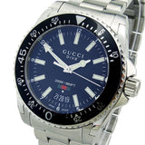 Gucci Dive Quartz Black Dial Silver Steel Strap Watch For Men - YA136301 Authentic Buy Shop Now