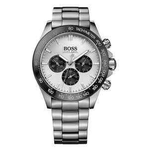 Hugo Boss Ikon White Dial Silver Steel Strap Watch for Men - 1512964 Authentic Buy Shop Now