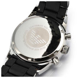 Emporio Armani Sportivo Chronograph Black Dial Black Strap Watch For Men - AR5858 Authentic Buy Shop Now