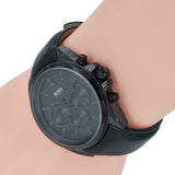 Hugo Boss Driver Chronograph Black Dial Black Leather Strap Watch For Men - HB1513061 Authentic Buy Shop Now