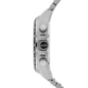 Hugo Boss Chronograph Driver Blue Dial Silver Steel Strap Watch for Men - 1513081 Authentic Buy Shop Now