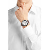 Hugo Boss Ikon White Dial Brown Leather Strap Watch for Men - 1513175 Authentic Buy Shop Now