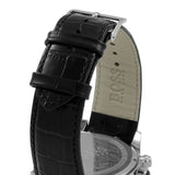 Hugo Boss Ikon Black Dial Black Leather Strap Watch for Men - 1513178 Authentic Buy Shop Now