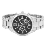 Hugo Boss Ambassador Chronograph Black Dial Silver Steel Strap Watch For Men - HB1513196 Authentic Buy Shop Now