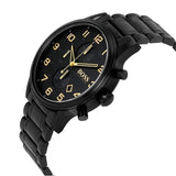 Hugo Boss Aeroliner Black Dial Black Steel Strap Watch for Men - 1513275 Authentic Buy Shop Now