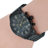 Hugo Boss Aeroliner Black Dial Black Steel Strap Watch for Men - 1513275 Authentic Buy Shop Now