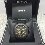 Hugo Boss Ikon Black Dial Black Steel Strap Watch for Men - 1513278 Authentic Buy Shop Now