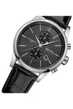 Hugo Boss Jet Black Dial Black Leather Strap Watch for Men - 1513279 Authentic Buy Shop Now