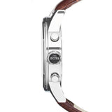 Hugo Boss Jet Chronograph Quartz Silver Dial Brown Leather Strap Watch For Men - HB1513280 Authentic Buy Shop Now