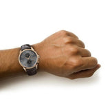 Hugo Boss Jet Grey Dial Brown Leather Strap Watch for Men - 1513281 Authentic Buy Shop Now