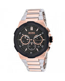 Hugo Boss Supernova Black Dial Two Tone Steel Strap Watch for Men - 1513358 Authentic Buy Shop Now