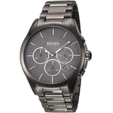 Hugo Boss Classic Grey Dial Grey Steel Strap Watch for Men - 1513364 Authentic Buy Shop Now