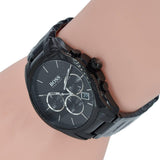 Hugo Boss Onyx Black Dial Black Leather Strap Watch for Men - 1513367 Authentic Buy Shop Now