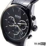 Hugo Boss Onyx Black Dial Black Leather Strap Watch for Men - 1513367 Authentic Buy Shop Now
