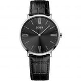 Hugo Boss Jackson Black Dial Black Leather Strap Watch for Men - 1513369 Authentic Buy Shop Now