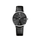 Hugo Boss Jackson Black Dial Black Leather Strap Watch for Men - 1513369 Authentic Buy Shop Now