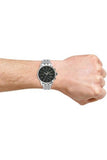 Hugo Boss Jet Black Dial Silver Steel Strap Watch for Men - 1513383 Authentic Buy Shop Now