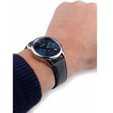 Hugo Boss Time One Blue Dial Black Leather Strap Watch for Men - 1513431 Authentic Buy Shop Now