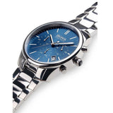 Hugo Boss Commander Blue Dial Silver Steel Strap Watch for Men - 1513434 Authentic Buy Shop Now