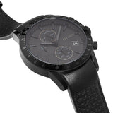 Hugo Boss Rafale Chronograph Black Dial Black Leather Strap Watch For Men - 1513456 Authentic Buy Shop Now