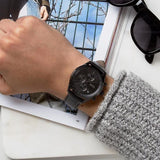 Hugo Boss Grand Prix Black Dial Black Leather Strap Watch for Men - 1513474 Authentic Buy Shop Now