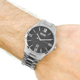 Hugo Boss Governer Black Dial Silver Steel Strap Watch for Men - 1513488 Authentic Buy Shop Now