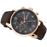 Hugo Boss Navigator Grey Dial Brown Leather Strap Watch for Men - 1513496 Authentic Buy Shop Now