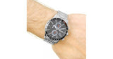 Hugo Boss Rafale Chronograph Black Dial Silver Steel Strap Watch for Men - 1513509 Authentic Buy Shop Now