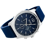 Hugo Boss Professional Chronograph Blue Dial Blue Silicone Strap Watch for Men - 1513526 Authentic Buy Shop Now