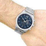 Hugo Boss Professional Chronograph Blue Dial Silver Steel Strap Watch for Men - 1513527 Authentic Buy Shop Now