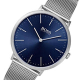 Hugo Boss Horizon Quartz Blue Dial Silver Mesh Bracelet Watch For Men - 1513541 Authentic Buy Shop Now