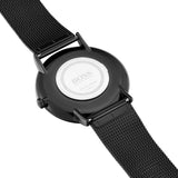 Hugo Boss Horizon Quartz Black Dial Black Mesh Bracelet Watch For Men - 1513542 Authentic Buy Shop Now