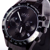 Hugo Boss Talent Chronograph Ceramic Black Dial Black Steel Strap Watch for Men - 1513581