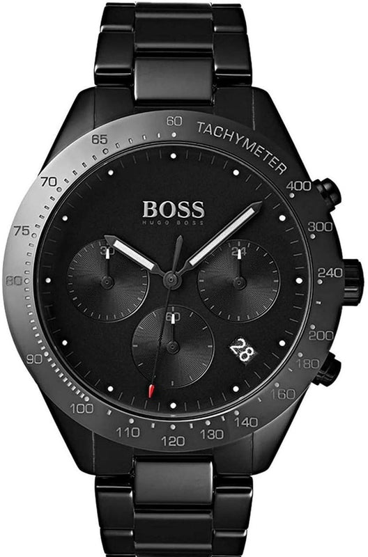 Hugo Boss Talent Black Ceramic Dial Black Steel Strap Watch for Men - 1513581 Authentic Buy Shop Now