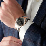 Hugo Boss Talent Black Dial Two Tone Steel Strap Watch for Men - 1513584 Authentic Buy Shop Now