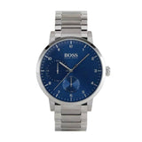 Hugo Boss Oxygen Chronograph Blue Dial Silver Steel Strap Watch for Men - 1513597 Authentic Buy Shop Now