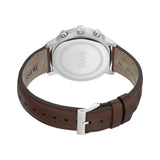 Hugo Boss Attitude White Dial Brown Leather Strap Watch for Men - 1513609 Authentic Buy Shop Now