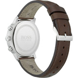 Hugo Boss Attitude White Dial Brown Leather Strap Watch for Men - 1513609 Authentic Buy Shop Now